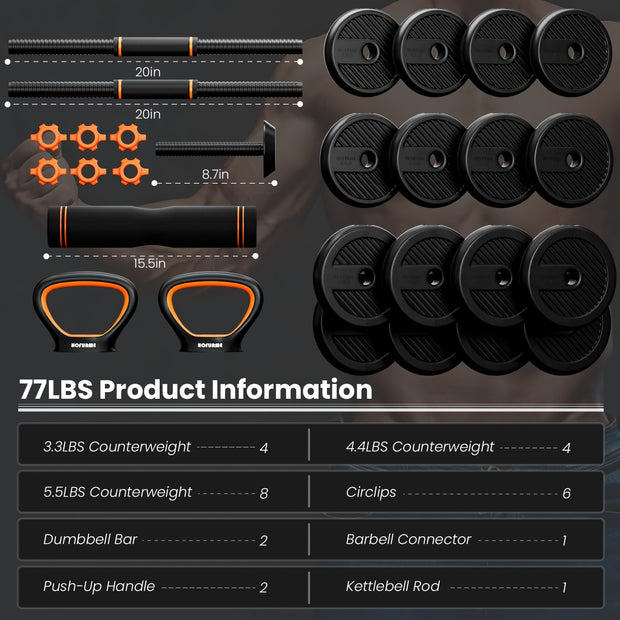 Adjustable Dumbbells Set
